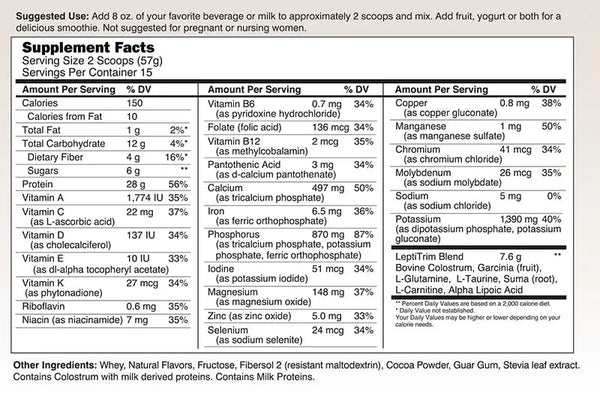 LeptiTrim6 Chocolate Meal Replacement Shake image 1