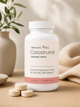 Colostrum6 Strawberry Moo Chews | Immune Support with Vitamin C | 180 Tablets