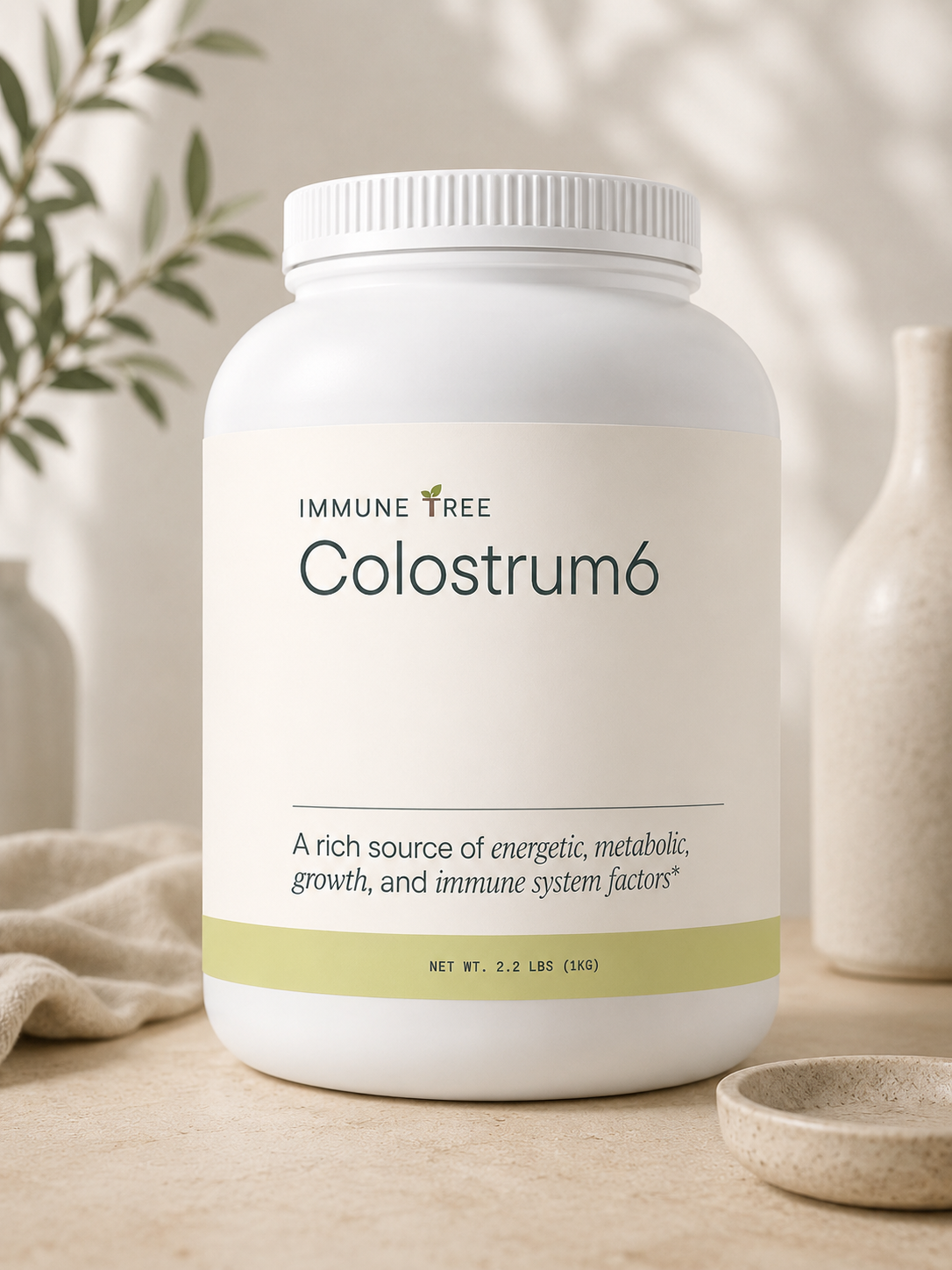 Colostrum6 Powder 100% Bovine Colostrum Support Gut Health & Vitality Supplement 2.2 Lbs