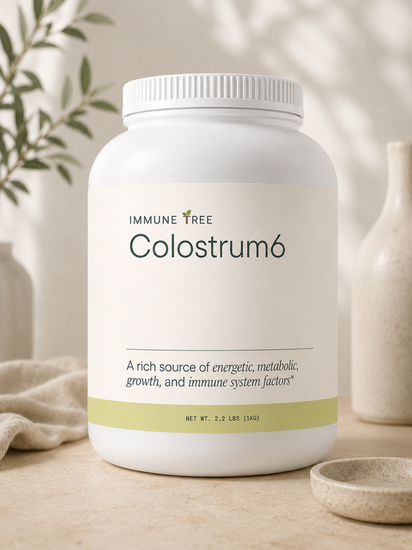 Colostrum6 Powder (Grass-Fed) | 100% Bovine Colostrum Immune Support, Gut Health & Vitality Supplement | 2.2 Lbs