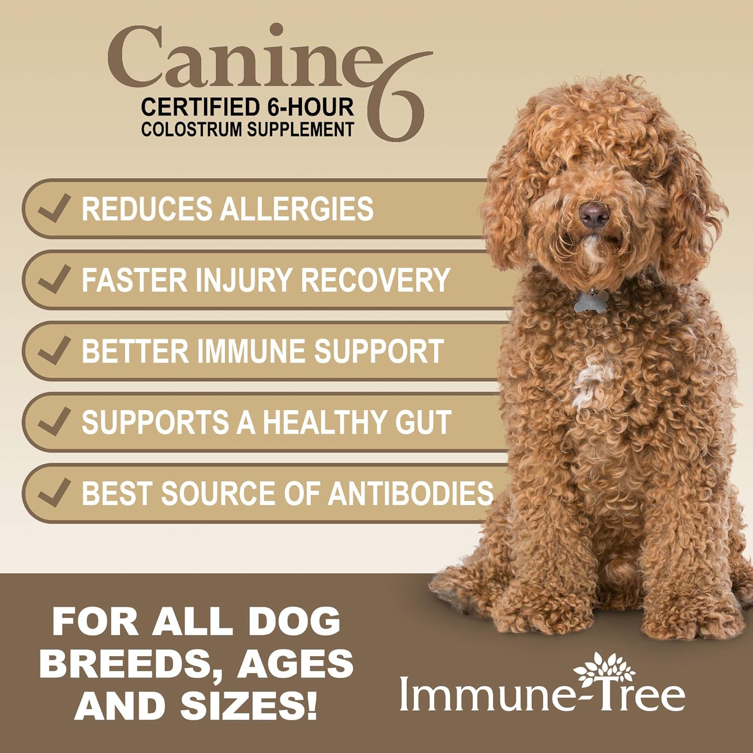 Canine6 Natural Beef and Bacon Flavored Colostrum 3.17oz