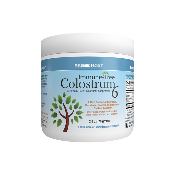 Colostrum6 Powder (Grass-Fed) | 100% Bovine Colostrum Immune Support, Gut Health & Vitality Supplement | 2.5 oz