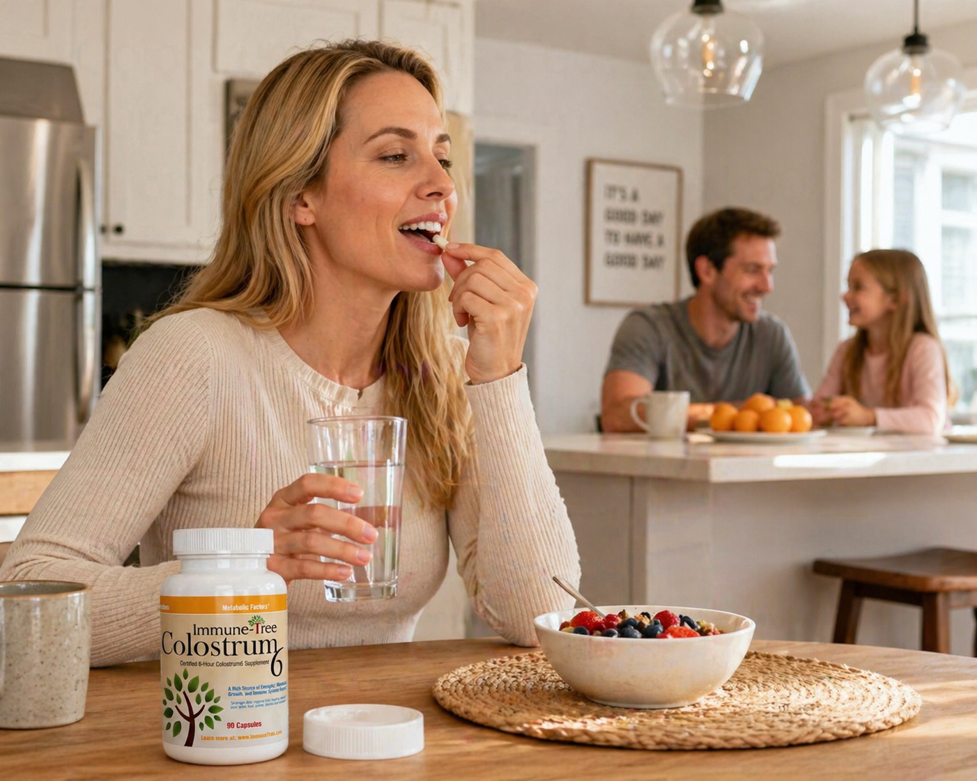 Colostrum6 (Grass-Fed) | 100% Pure Bovine Colostrum Supplement for Adults & Kids | 90 Capsules