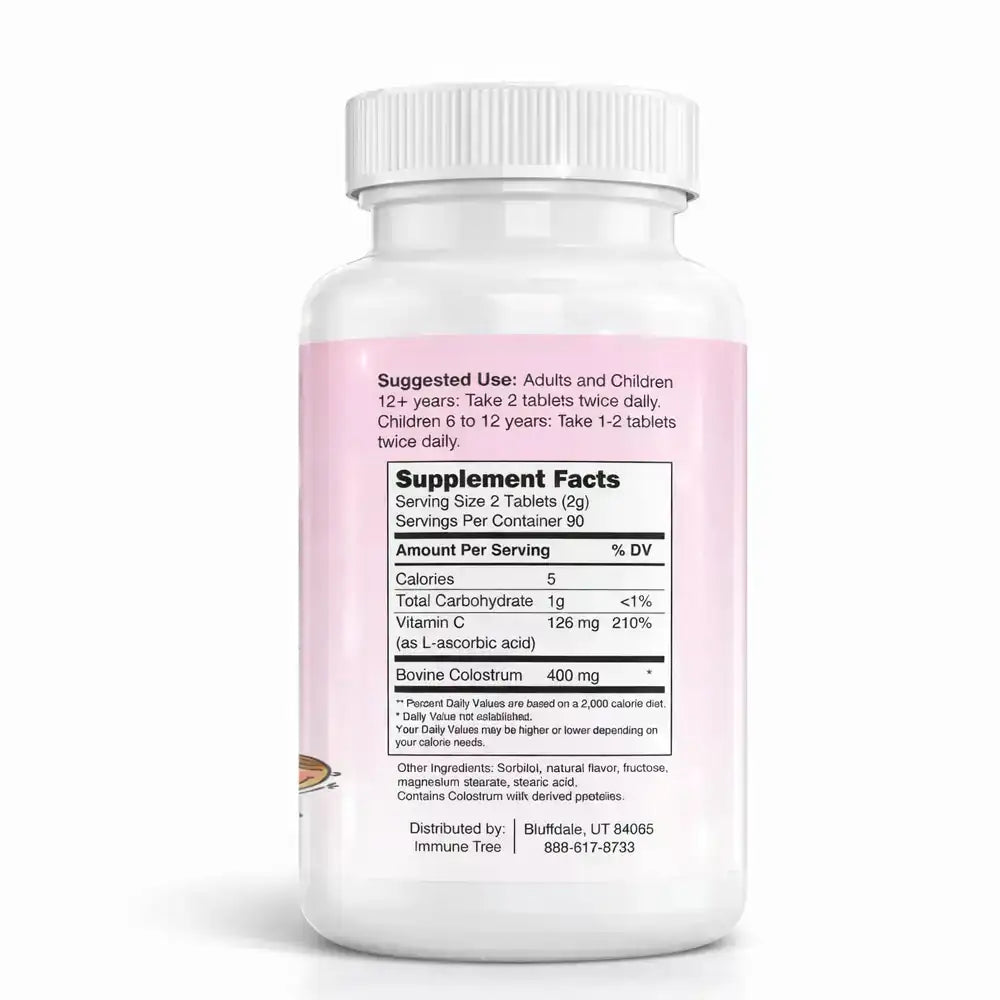 Colostrum Strawberry Moo Chews | Immune Support with Vitamin C image 2