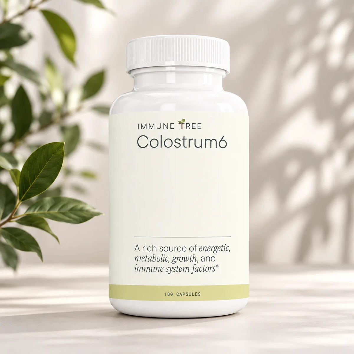 Colostrum6 (Grass-Fed) | 100% Pure Bovine Colostrum Supplement for Adults & Kids | 180 Caps