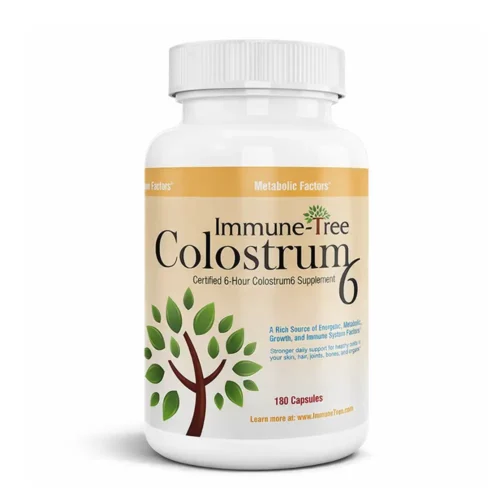 Immune Tree Colostrum6 capsules bottle – grass-fed bovine colostrum supplement with 180 capsules designed to support immune wellness and daily vitality