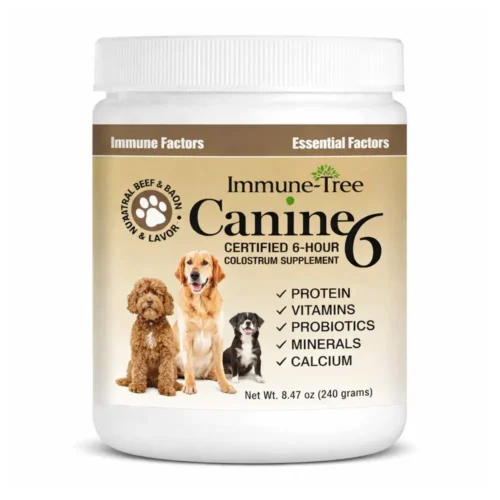 Canine6 | Natural Beef and Bacon Flavored Colostrum For Dogs And Puppies | 8.74oz